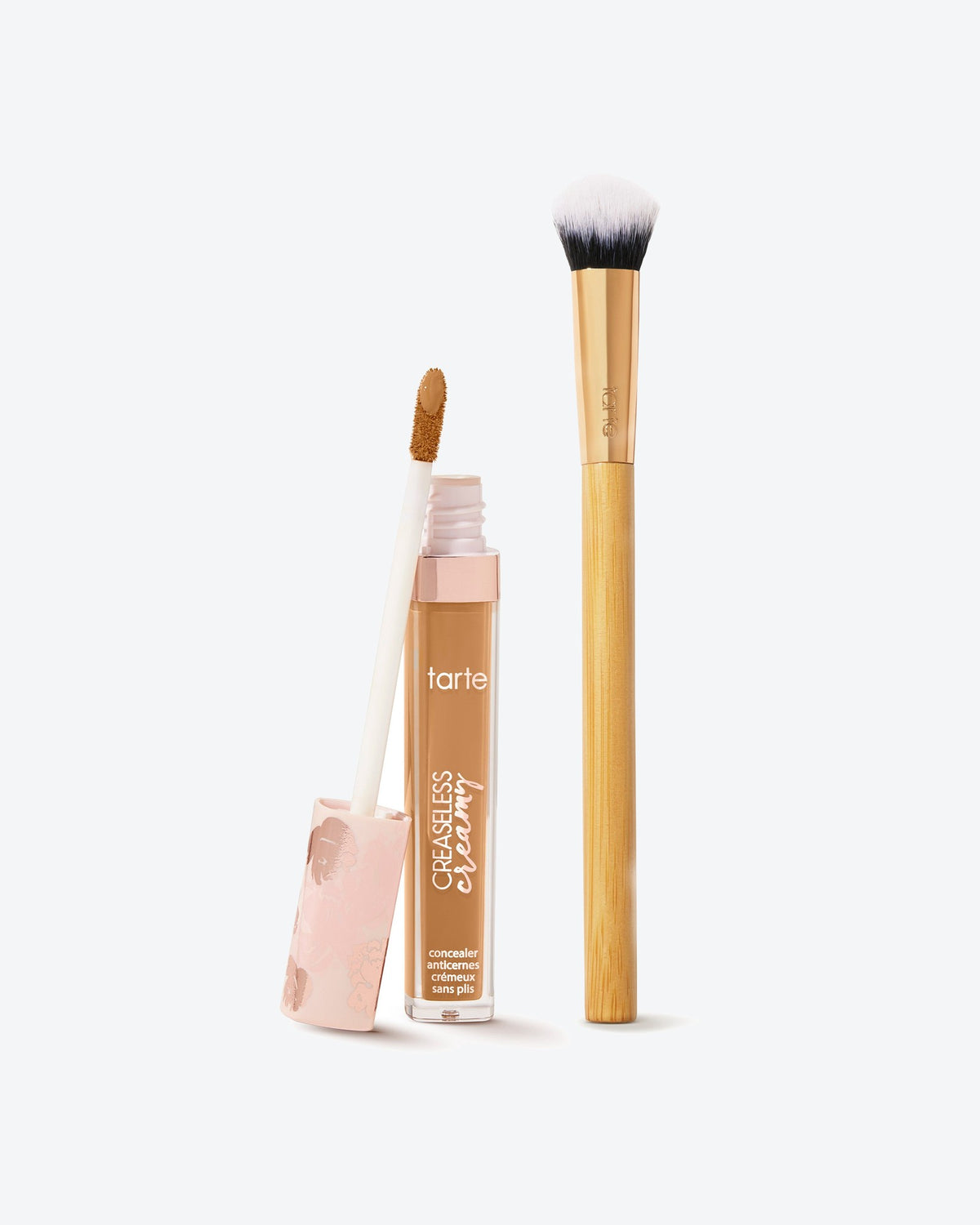 creaseless creamy full-coverage concealer & paw brush duo